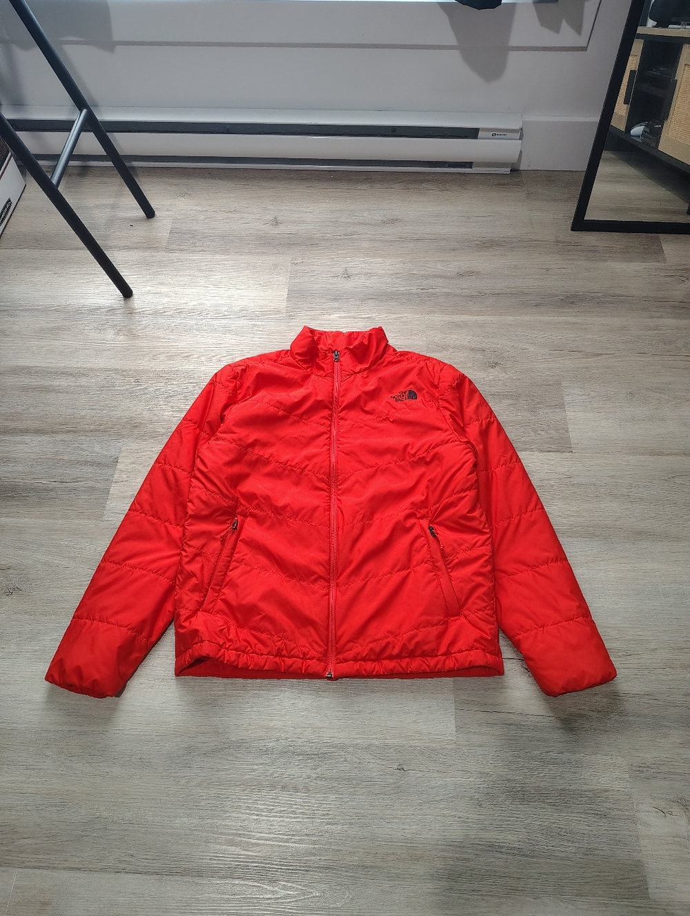 Orange The North Face Puffer Jacket Men's Size L